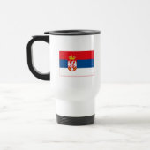セルビアの旗の(軽い)マグ トラベルマグ (左)