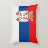 セルビアの旗 アクセントクッション (正面(垂直))