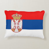 セルビアの旗 アクセントクッション (裏面)
