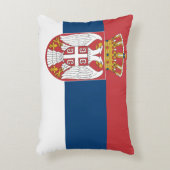 セルビアの旗 アクセントクッション (正面(垂直))