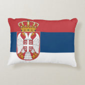 セルビアの旗 アクセントクッション (裏面)