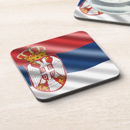 セルビアの旗 コースター (左側)