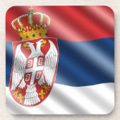 セルビアの旗 コースター (正面)