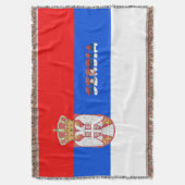 セルビアの旗 スローブランケット (正面縦)