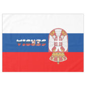 セルビアの旗 テーブルクロス (正面(横))