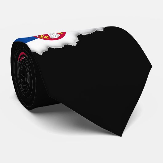 セルビアの旗 ネクタイ (ロール)