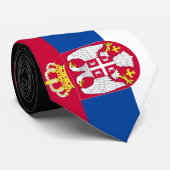 セルビアの旗 ネクタイ (ロール)