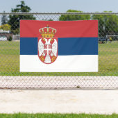 セルビアの旗 横断幕 (インサイチュ)