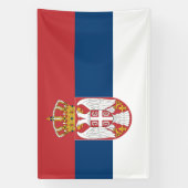 セルビアの旗 横断幕 (縦)