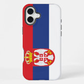 セルビアの旗 iPhoneケース (裏面)