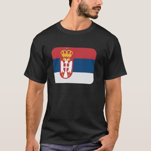 セルビアの旗 Tシャツ (正面)