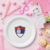 セルビアの盾旗紙プレート ペーパープレート (パーティー)