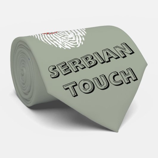 セルビアのtouchの指紋の旗 ネクタイ (ロール)