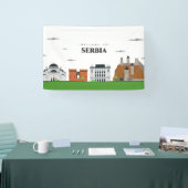 セルビアへようこそ 横断幕 (トレードショー)