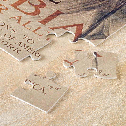 「セルビアを私達の同盟国」、ポスター1915年救って下さい(litho) ジグソーパズル (側面)