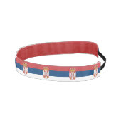 セルビアスリップまたは滑ること国旗を持つノンヘッドバンド アスレチックヘッドバンド (右)