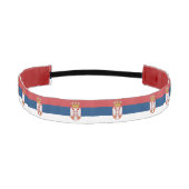 セルビアスリップまたは滑ること国旗を持つノンヘッドバンド アスレチックヘッドバンド (正面)