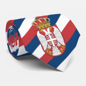 セルビアネクタイ、ファッションセルビア国旗のビジネス ネクタイ (ロール)