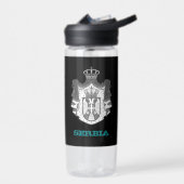 セルビアフィットネスとセルビアの紋章 ウォーターボトル (左面)