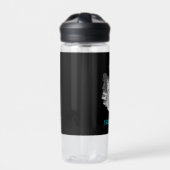 セルビアフィットネスとセルビアの紋章 ウォーターボトル (正面)