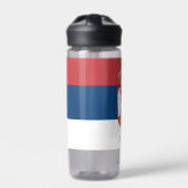 セルビアボトル愛国心のあるセルビア国旗 ウォーターボトル (正面)