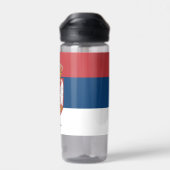 セルビアボトル愛国心のあるセルビア国旗 ウォーターボトル (背面)