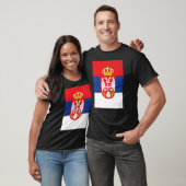 セルビアレトロヴィンテージ国旗セルビア Tシャツ (ユニセックス)