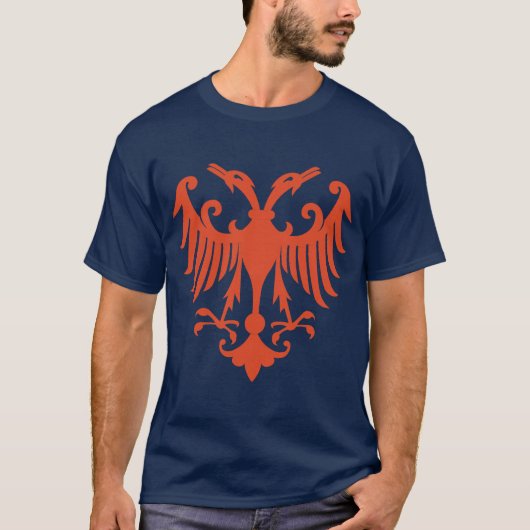 セルビア中世の紋章 Tシャツ (正面)