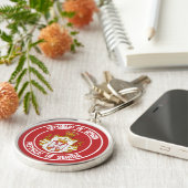 セルビア丸エンブレム キーホルダー (側面)