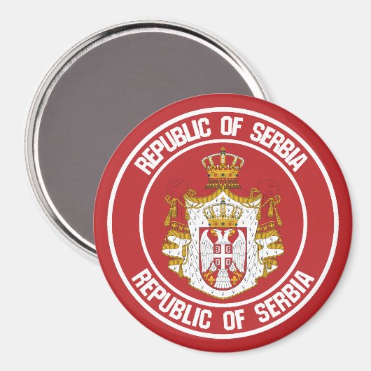 セルビア丸エンブレム マグネット (正面/裏面)
