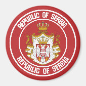 セルビア丸エンブレム マグネット (正面)