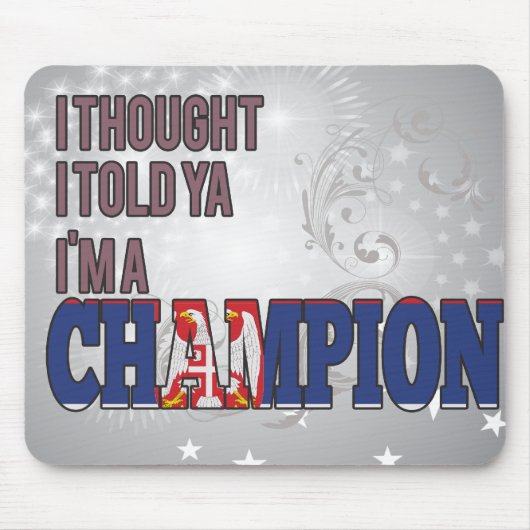 セルビア人およびチャンピオン マウスパッド (正面)