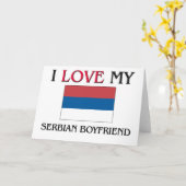 セルビア人の彼氏が大好き カード (黄色い花)