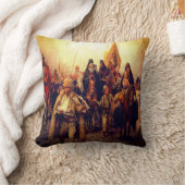 セルビア人の移動/セオバSrba クッション (ブランケット)