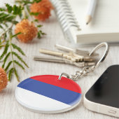 セルビア共和国旗 キーホルダー (正面右)