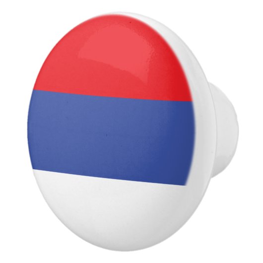 セルビア共和国旗 セラミックノブ (右)