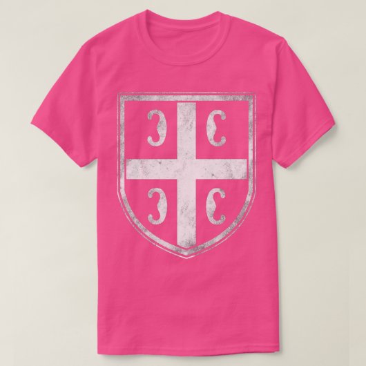 セルビア十字架1 Tシャツ (デザイン正面)