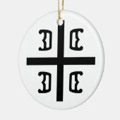 セルビア十字 セラミックオーナメント (左)