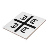 セルビア十字 タイル (側面)