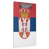 セルビア国旗が貼られた愛国的なクリップボード クリップボード (右)