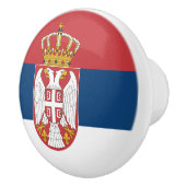 セルビア国旗でセラミックノブの引っ張り セラミックノブ (右)