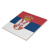 セルビア国旗でタイル タイル (側面)