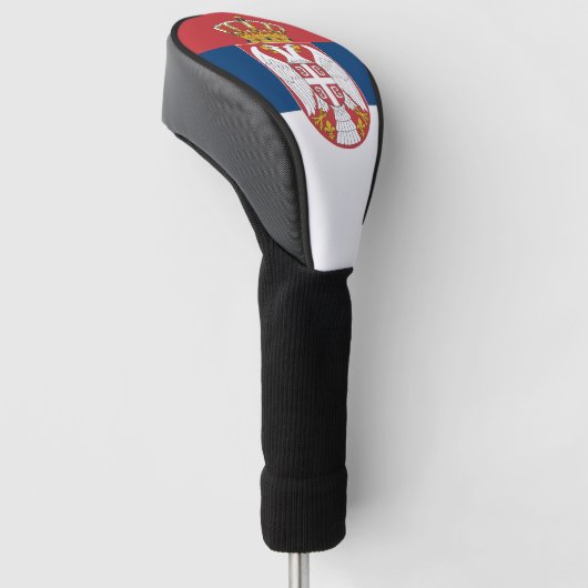 セルビア国旗とゴルフセルビアのスポーツカバー/クラブ ゴルフヘッドカバー (アングル)