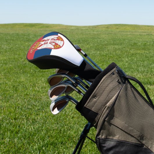 セルビア国旗とゴルフセルビアのスポーツカバー/クラブ ゴルフヘッドカバー (インサイチュ)