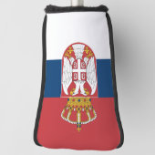 セルビア国旗とゴルフセルビアのスポーツカバー/クラブ ゴルフヘッドカバー (回転90)