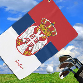 セルビア国旗とセルビア旅行,休日/スポーツ ゴルフタオル