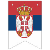 セルビア国旗とパーティーセルビア横断幕/結婚式 バンティングフラッグ (第2の旗)