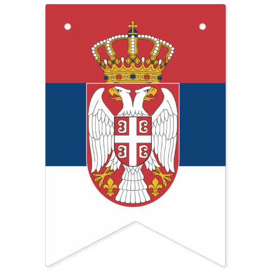 セルビア国旗とパーティーセルビア横断幕/結婚式 バンティングフラッグ (第2の旗)