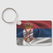セルビア国旗のキーチェーン キーホルダー (裏面)