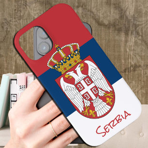 セルビア国旗のケース,セルビアファッション/スポーツiPhone iPhone 15ケース